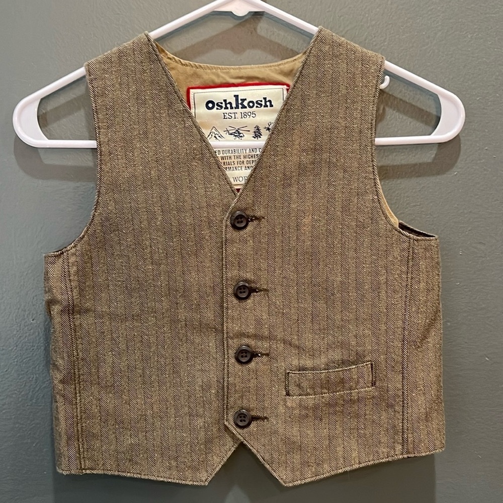 Oshkosh Brown Button-Up Vest